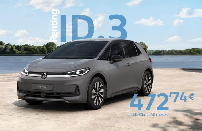 Volkswagen Taigo: El SUV coupé que se adapta a tu ritmo.
Diseño deportivo, tecnología inteligente y toda la versatilidad de un SUV compacto. El Volkswagen Taigo combina la elegancia de un coupé con la practicidad que necesitas para el día a día, ofreciendo confort, conectividad y eficiencia en cada trayecto.

Estrénalo en renting por 472,74€ al mes, sin entrada y sin preocupaciones.

Disfruta de un vehículo moderno y equipado con la tranquilidad de una cuota fija, para que solo tengas que preocuparte de conducir.

Diseño que marca la diferencia
Su silueta SUV coupé le aporta una personalidad única, perfecta para quienes buscan algo más que un coche convencional.

Tecnología para tu día a día
Conectividad, asistentes de conducción y todo el confort que esperas de un Volkswagen.

Ventajas que marcan la diferencia
✅ 472,74€/mes
✅ Sin entrada
✅ Renting todo incluido
✅ Diseño SUV coupé exclusivo
✅ Tecnología y seguridad Volkswagen

¿Quieres más información o una oferta personalizada?
Déjanos tus datos en el formulario y uno de nuestros asesores se pondrá en contacto contigo para explicarte todos los detalles del renting y ayudarte a estrenar tu Volkswagen Taigo sin compromiso.

*Consulte condiciones de la oferta. IVA no incluido.